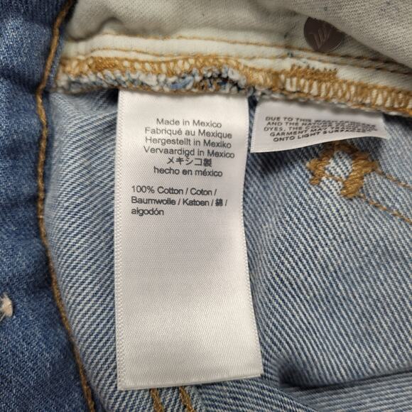 Madewell The Perfect Jean Short High Rise Distressed Frayed Hem L4403 size 24 - Picture 9 of 12